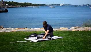 unpack and unroll your kayak